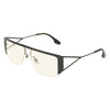 Victoria Beckham Black Metal Sunglasses