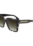 Victoria Beckham Brown Acetate Sunglasses