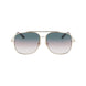 Victoria Beckham Gold Metal Sunglasses