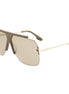 Victoria Beckham Brown Acetate Sunglasses