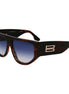 Victoria Beckham Brown Acetate Sunglasses