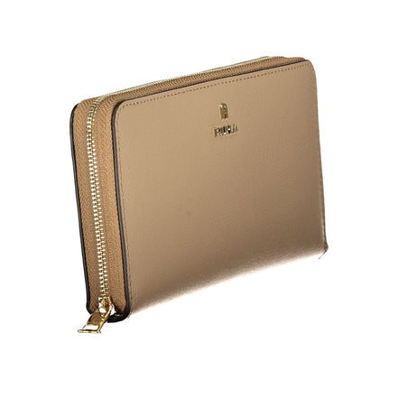 Furla Beige Leather Woman Wallet