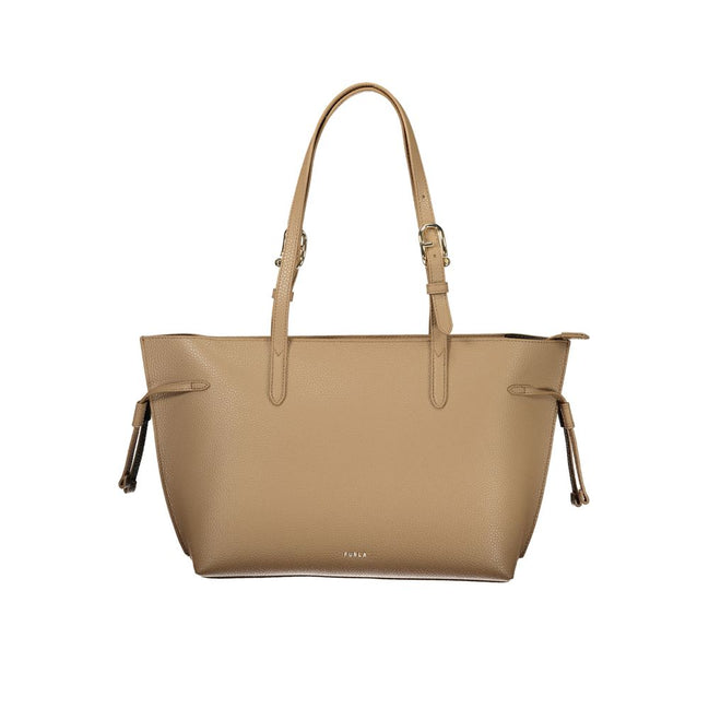 Furla Μαρόν Δερμάτινη Γυναικεία Τσάντα