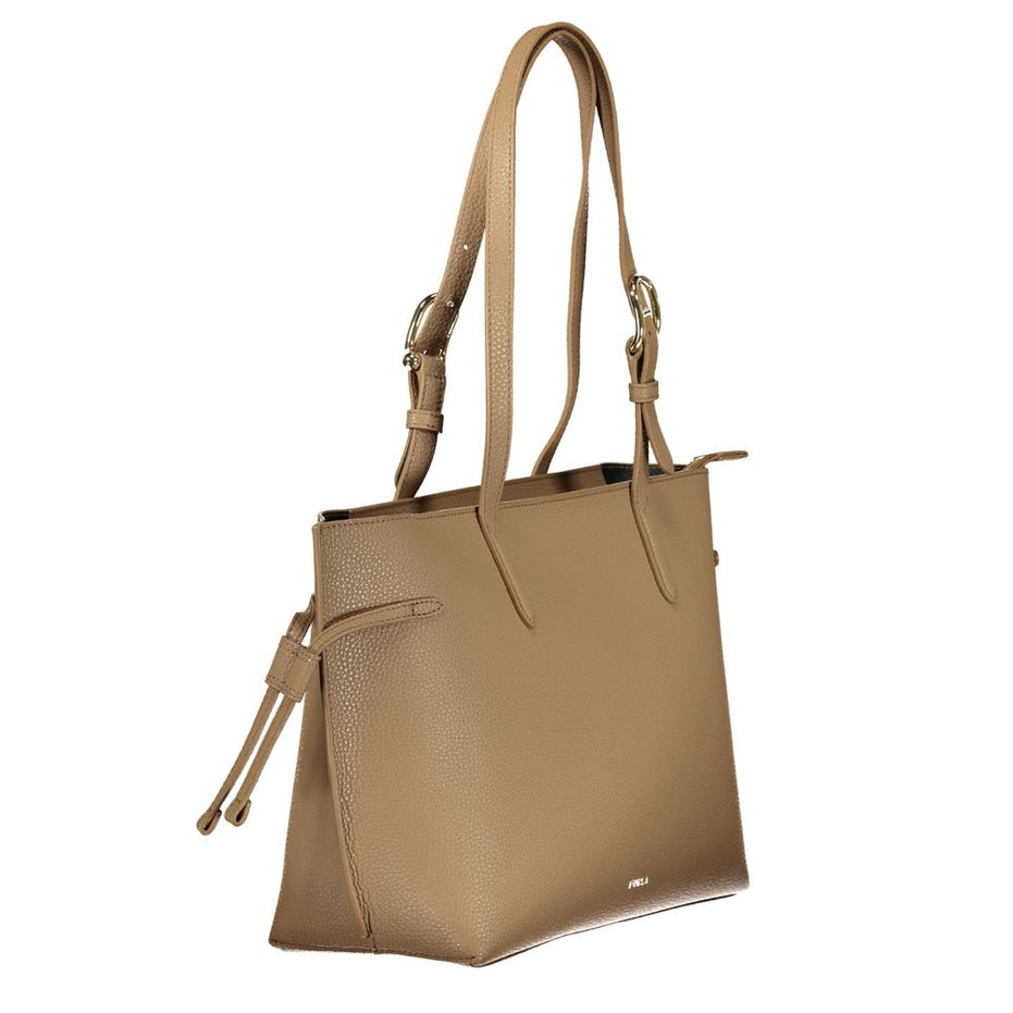 Furla Μαρόν Δερμάτινη Γυναικεία Τσάντα