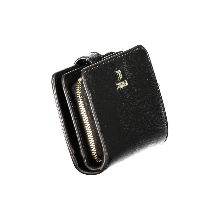 Furla Black Leather Women Wallet