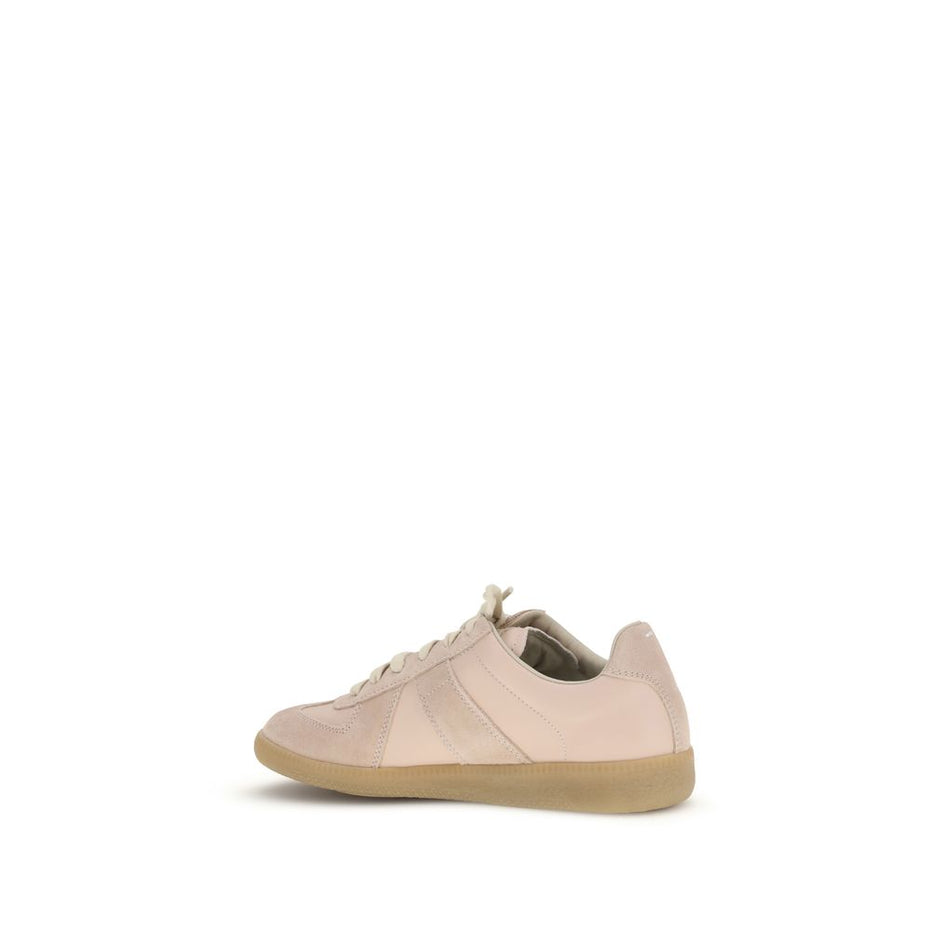 Maison Margiela Πολύχρωμα Δερμάτινα Μοσχαρίσια Χαμηλά Αθλητικά Παπούτσια Bos Taurus