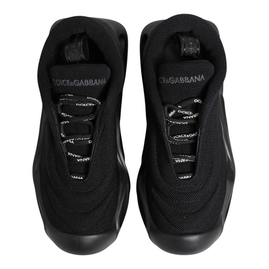 Dolce & Gabbana Μαύρα Slip On Χαμηλά Sneakers Wave