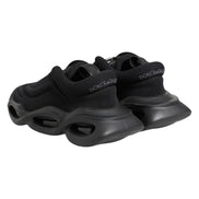 Dolce & Gabbana Black Slip On Low Top Wave Sneakers Shoes